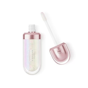 Kiko Milano 3D Hydra Lip Oil Hydrating Nourishing HighShine Lip Treatment NonSticky Moisturizing Formula with Vitamin E 01 Milky Way 65ml