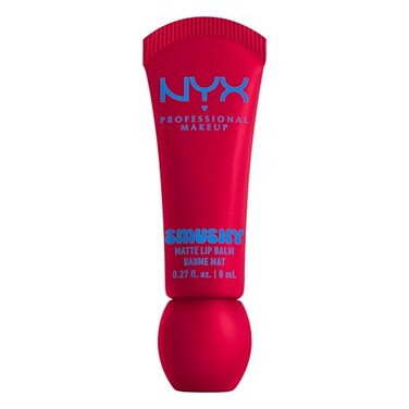 NYX PROFESSIONAL MAKEUP Smushy Matte Lip Balm Tinted Lip Moisturizer with Soft Matte Finish Sassy Stuff Candy Apple Red