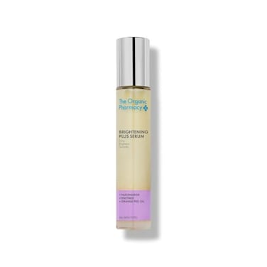 The Organic Pharmacy Brightening Plus Serum 35ml with Niacinamide Enzymes Orange Peel Oil Formerly Rose Plus Brightening Complex