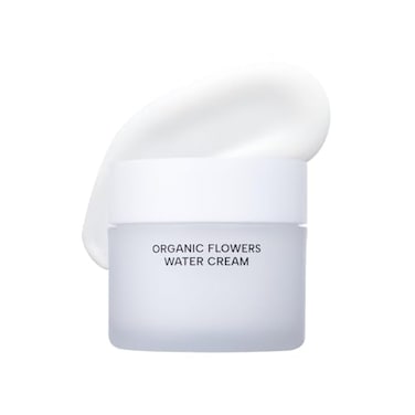 Whamisa Organic Flowers Water Cream 952 Organic Waterless Formula Fermented Ingredient Formula for Deep Hydration Calming Care Moisturizing Korean Skin Care 50ml