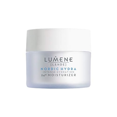 Lumene Nordic Hydra Intense Hydration 24H Face Moisturizer Lightweight Face Cream Dry Skin Hydrating Moisturizer Organic Nordic Birch Sap Arctic Spring Water Plumping Hyaluronic Acid 17oz