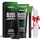 AMOADO Blackhead Remover Peel Off Face Mask Black Mask Tea Tree Oil Serum Duo Set 2in1 Deep Cleansing and Pore Tightening Charcoal Face Mask Peel Off Blackheads Removal BLACK2