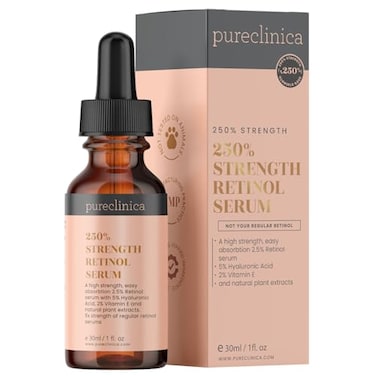 pureclinica 250 Strength Retinol Serum 25 with 5 HA and 2 Vitamin E 30ml 1 fl oz