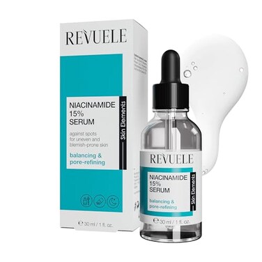 REVUELE Niacinamide 15 Serum 30ml HighPotency Skin Clarifying SebumRegulating Face Serum Vegan Dermatologically Tested 1 floz