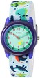 Timex Boys TW7C77300 Time Machines WhiteDinosaurs Elastic Fabric Strap Watch