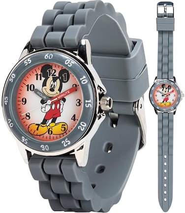 Accutime Disney Kids MK1242 Mickey Mouse Analog Display Analog Quartz Grey Watch