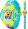 Accutime Nickelodeon Spongebob Squarepants Kids LCD Watch with LED Lights Colorful Character Strap Interactive Flashing Display Comes in Collectible Tin Box