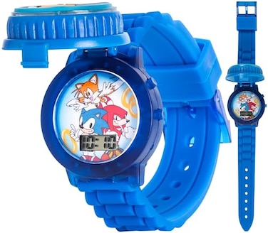 Accutime Sonic The Hedgehog Kids SNC4020 Digital Display Quartz Blue Watch