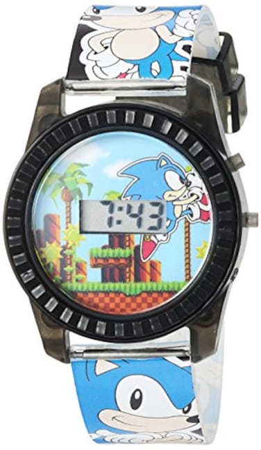 Accutime Sonic The Hedgehog Kids SNC4008 Digital Display Quartz Blue Watch