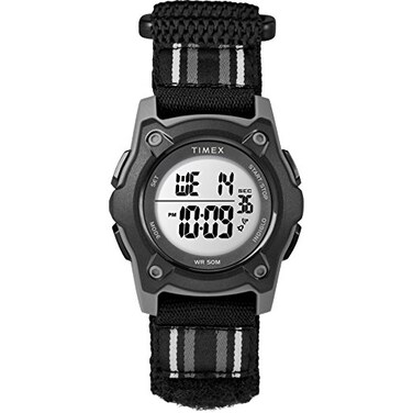 Timex Kids TW7C26400 Time Machines Digital 35mm Black DoubleLayered Fast Wrap Watch