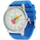 OWLCONIC Time Teaching Kids Analog Watch Blue Educational Learning Watch for Boys Girls Ages 512 Durable Silicone Strap Birthday School Gift