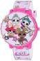 Accutime LOL Surprise Kids LightUp Spinner LCD Watch Digital Time Display with Spinning Cover Flashing Lights Adjustable Fit for Wrist Sizes 558 GiftReady Tin Box