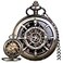 Alwesam Rudder Design Mechanical Pocket Watch Hand Wind Roman Numerals Men Steampunk with Chain Box
