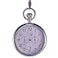 OGLE Waterproof Stainless Steel Week Day Calendar Multifunction Large Size Fob Self Winding Automatic Skeleton Mechanical Pocket Watch Silver CaseWhite Dial