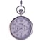 OGLE Waterproof Stainless Steel Week Day Calendar Multifunction Large Size Fob Self Winding Automatic Skeleton Mechanical Pocket Watch Silver CaseWhite Dial