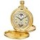 Realpoo Retro Gold Double Deer Design Mechanical Pocket Watch for Men Unique Roman Numerals Digital Scale Double Pocket Watches with Chain