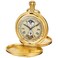 Realpoo Retro Gold Double Deer Design Mechanical Pocket Watch for Men Unique Roman Numerals Digital Scale Double Pocket Watches with Chain