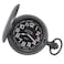 Gotham Mens Gunmetal Railroad Polished Finish Covered Quartz Pocket Watch GWC15044BBK