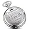 GORBEN Silver Pocket Watches to My Son Forever from a Mom Dad Engraved Quartz Fob Watches Gift Son Watch 012 Years Old