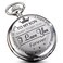 GORBEN Silver Pocket Watches to My Son Forever from a Mom Dad Engraved Quartz Fob Watches Gift Son Watch 012 Years Old