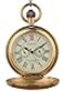 Dentily Vintage Copper Train London Design Hand Winding Mechanical Pocket Watch Mens Watches