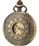 SEWOR Mens Luminous Dial Hand Wind Mechanical Pocket Watch with Brand Leather Gift Box Stand Up Black Brown
