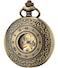 SEWOR Mens Luminous Dial Hand Wind Mechanical Pocket Watch with Brand Leather Gift Box Stand Up Black Brown