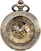 SIBOSUN Pocket Watch Mechanical Skeleton Antique Men Bronze Roman Numerals Hand Wind