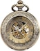 SIBOSUN Pocket Watch Mechanical Skeleton Antique Men Bronze Roman Numerals Hand Wind