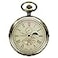 TREEWETO Mechanical Pocket Watches Bronze Roman Numerals Open Face with Chain Men 24Hour Moon Sun Box