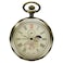 TREEWETO Mechanical Pocket Watches Bronze Roman Numerals Open Face with Chain Men 24Hour Moon Sun Box
