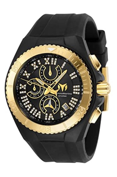 TechnoMarine Mens Cruise Star TM119016 Quartz Watch Japanese Black