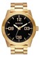 NIXON Womens A34651000 Corporal Analog Display Japanese Quartz Gold Watch