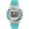 Timex Mens Digital 33mm Watch Blue Strap Digital Dial SilverTone Case