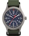 Timex Mens Expedition Scout 40mm Watch Green Strap Blue Dial Titanium Case