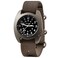 BERTUCCI 42 mm Titanium Field Watch D3T RETROFORM Epic Black dial Ghost Gray Nylon Band 17017