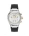 Salvatore Ferragamo Ferragamo F80 Chrono Collection Luxury Mens Watch Timepieces with a Black Strap Featuring a Stainless Steel Case and a Silver Dial