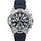 Timex Mens Expedition Ridge Chronograph 42mm Watch Blue Strap Blue Dial IP Steel Case