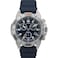 Timex Mens Expedition Ridge Chronograph 42mm Watch Blue Strap Blue Dial IP Steel Case