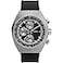 Timex Mens Legacy Tonneau Chronograph 42mm Watch Black Strap Black Dial Stainless Steel Case