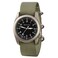 BERTUCCI 44 mm Titanium Field Watch A4TS AERO Solar Black dial Defender Drab Nylon Band 13901