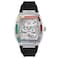 Philipp Plein The keleton Collection Luxury Mens Watch Timepieces with a Black Strap Featuring a Stainless Steel Case and a Silver Dial