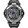 Timex Mens Digital 52mm Watch Black Band Digital Dial Black Case