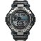 Timex Mens Digital 52mm Watch Black Band Digital Dial Black Case