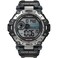 Timex Mens Digital 52mm Watch Black Band Digital Dial Black Case