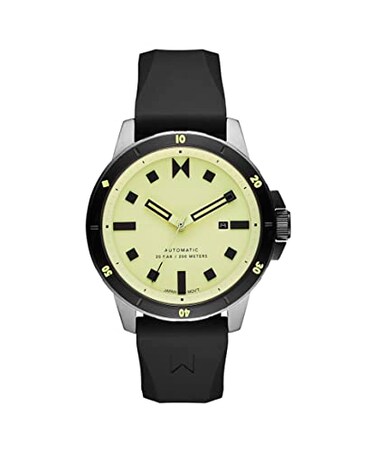 MVMT Minimal Sport Automatic Mens Watch Silicone Strap Self Winding Everyday Wear Gift for Him 455mm