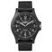 Timex Mens TW4B08100 Expedition Acadia Black LeatherNylon Strap Watch