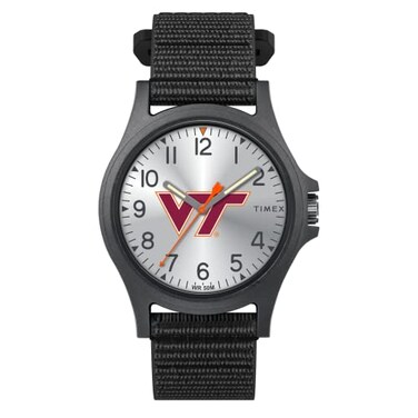 Timex Mens Collegiate Pride 40mm Watch Virginia Tech Hokies with Black FastWrap Strap