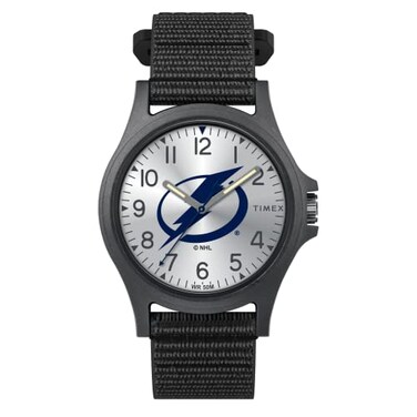 Timex Mens NHL Pride 40mm Watch Tampa Bay Lightning with Black FastWrap Strap