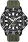 Timex Mens Expedition Gallatin 44mm Watch Black Case Green Dial with Green Silicone Strap